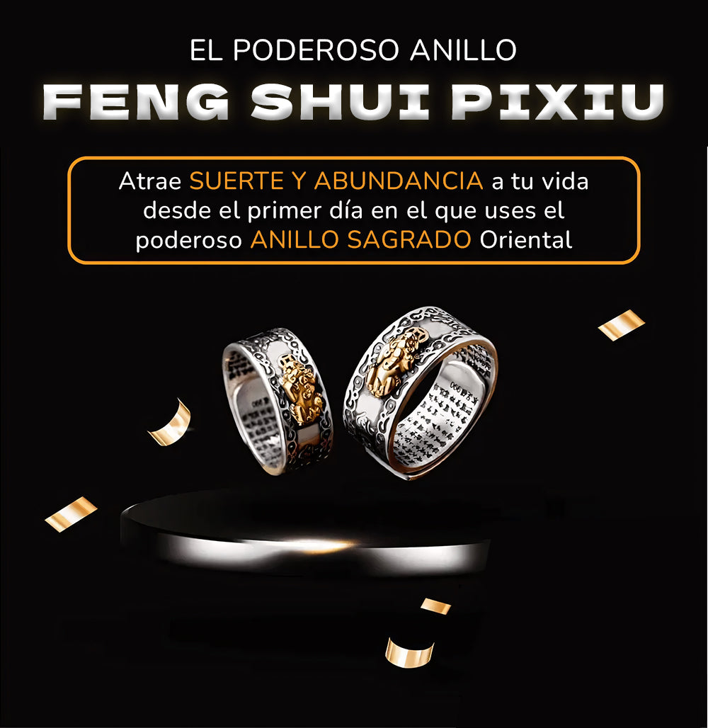 Anillo Feng Shui Pixiu - El Poderoso Anillo